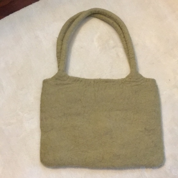 Pre-Loved Wool Handbag with polka dots - Picture 3 of 7